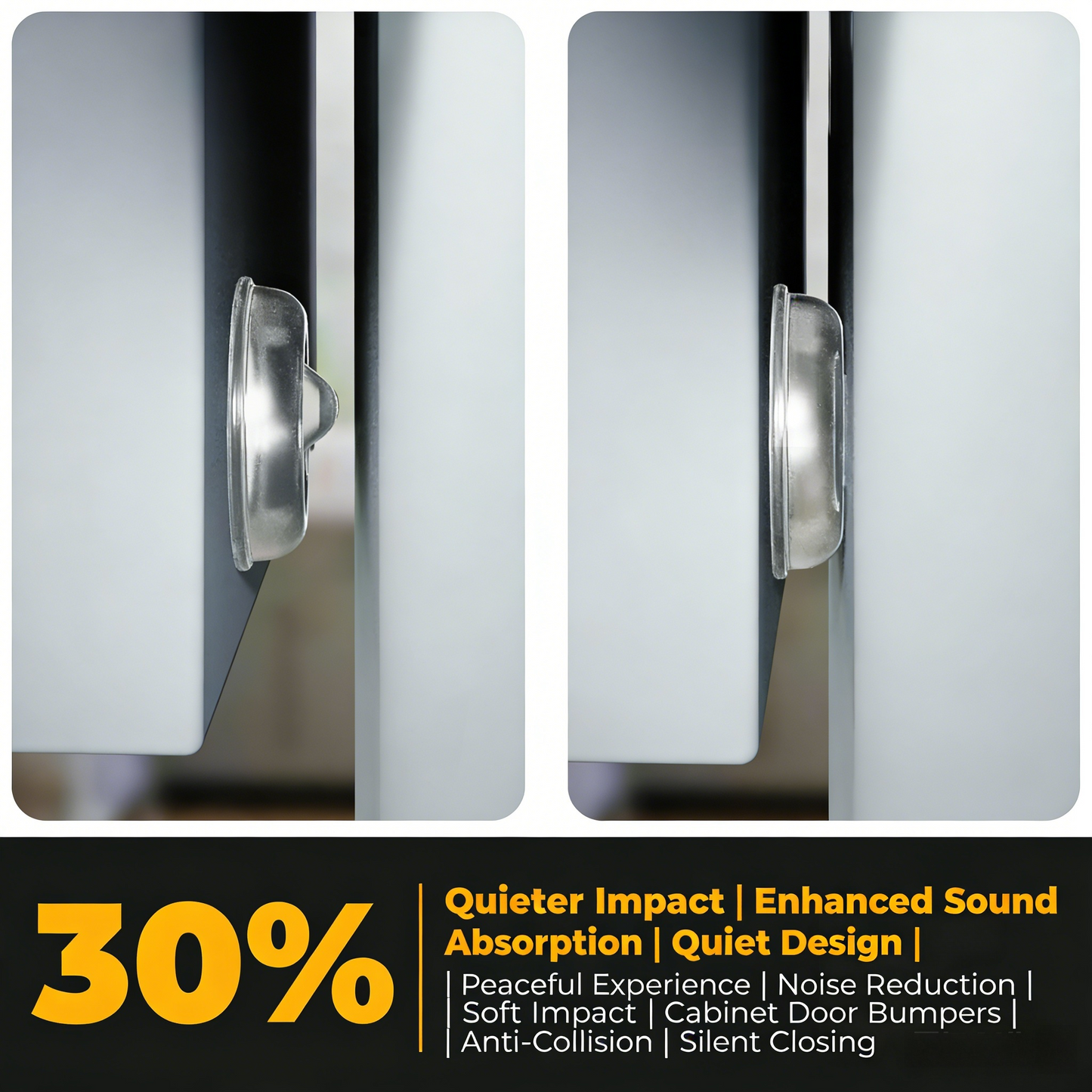 Clear Cabinet Door Bumpers (128-Pack)