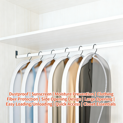 6-Pack Breathable Garment Covers (Hanging Design)