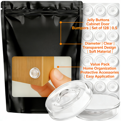 Clear Cabinet Door Bumpers (128-Pack)