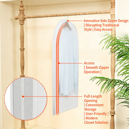 6-Pack Breathable Garment Covers (Hanging Design)