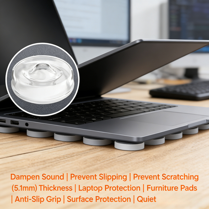 Clear Cabinet Door Bumpers (128-Pack)